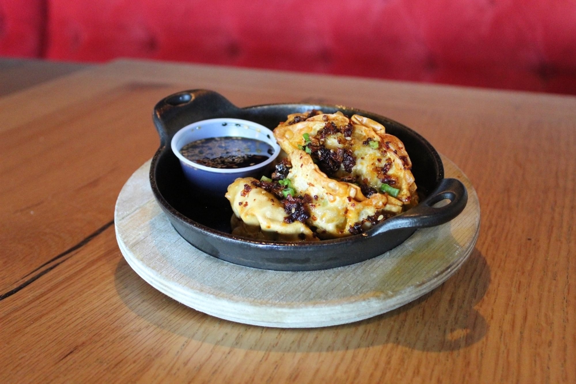 Fried Edamame Dumplings