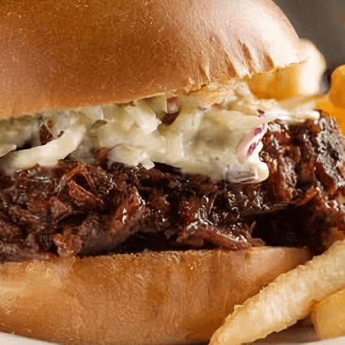 Mi Cherry BBQ Pulled Pork Sandwich