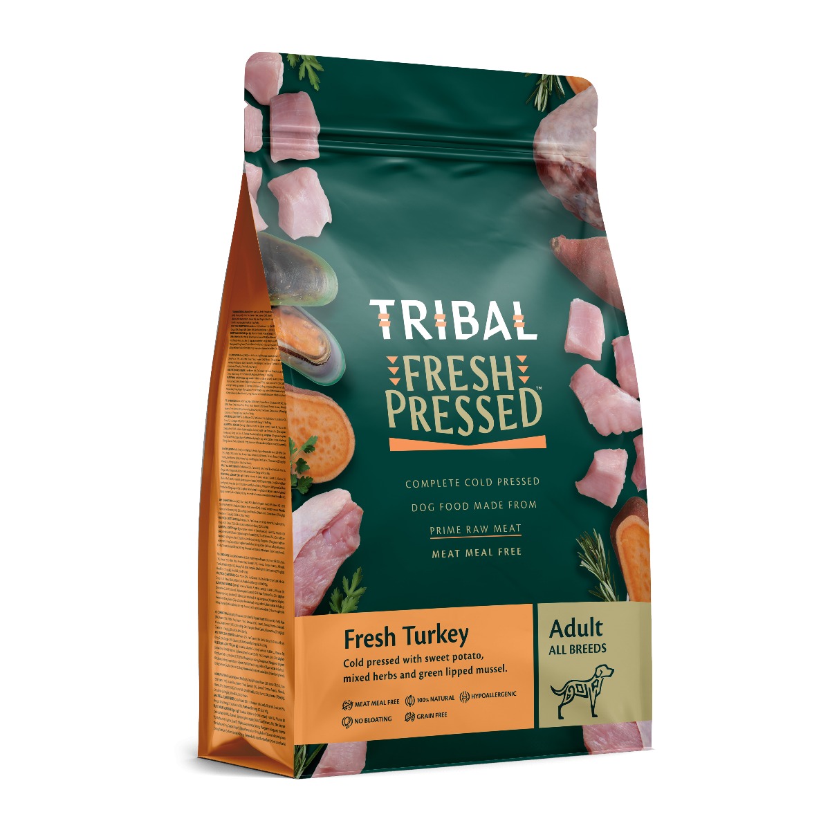 Tribal Fresh Pressed - Complete Cold Pressed Dog Food Adult Turkey