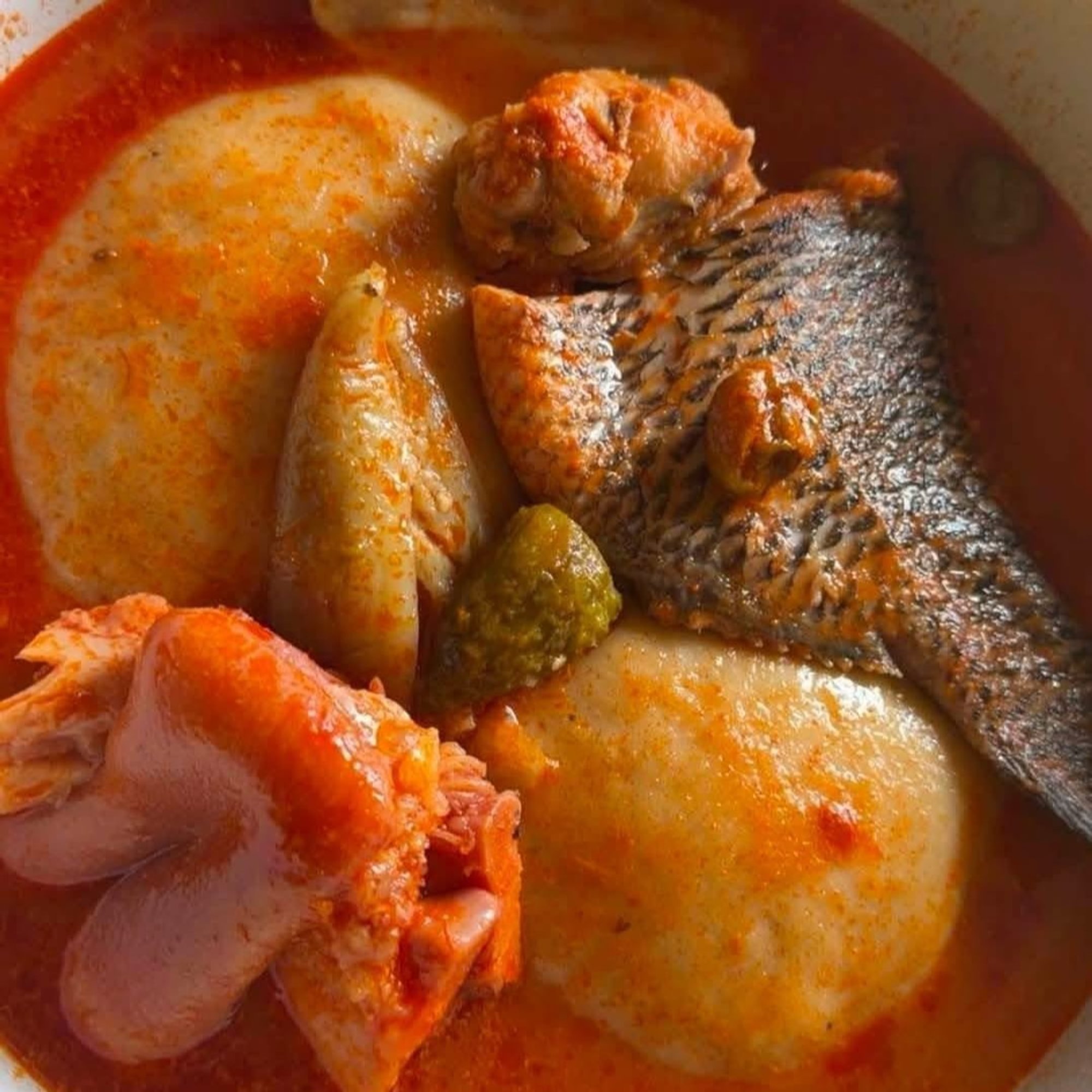 Fufu with Light Soup