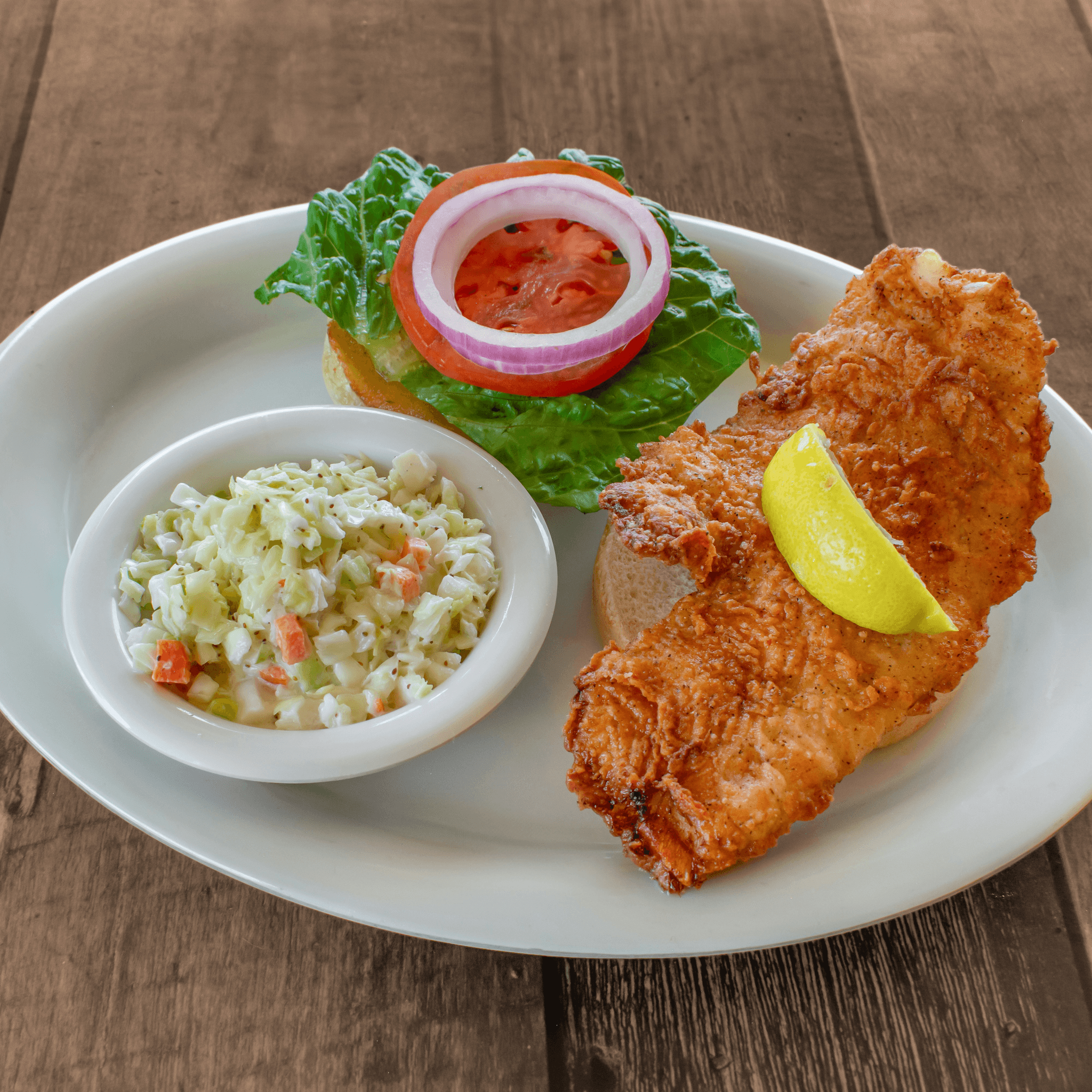 Fried Flounder Dinner