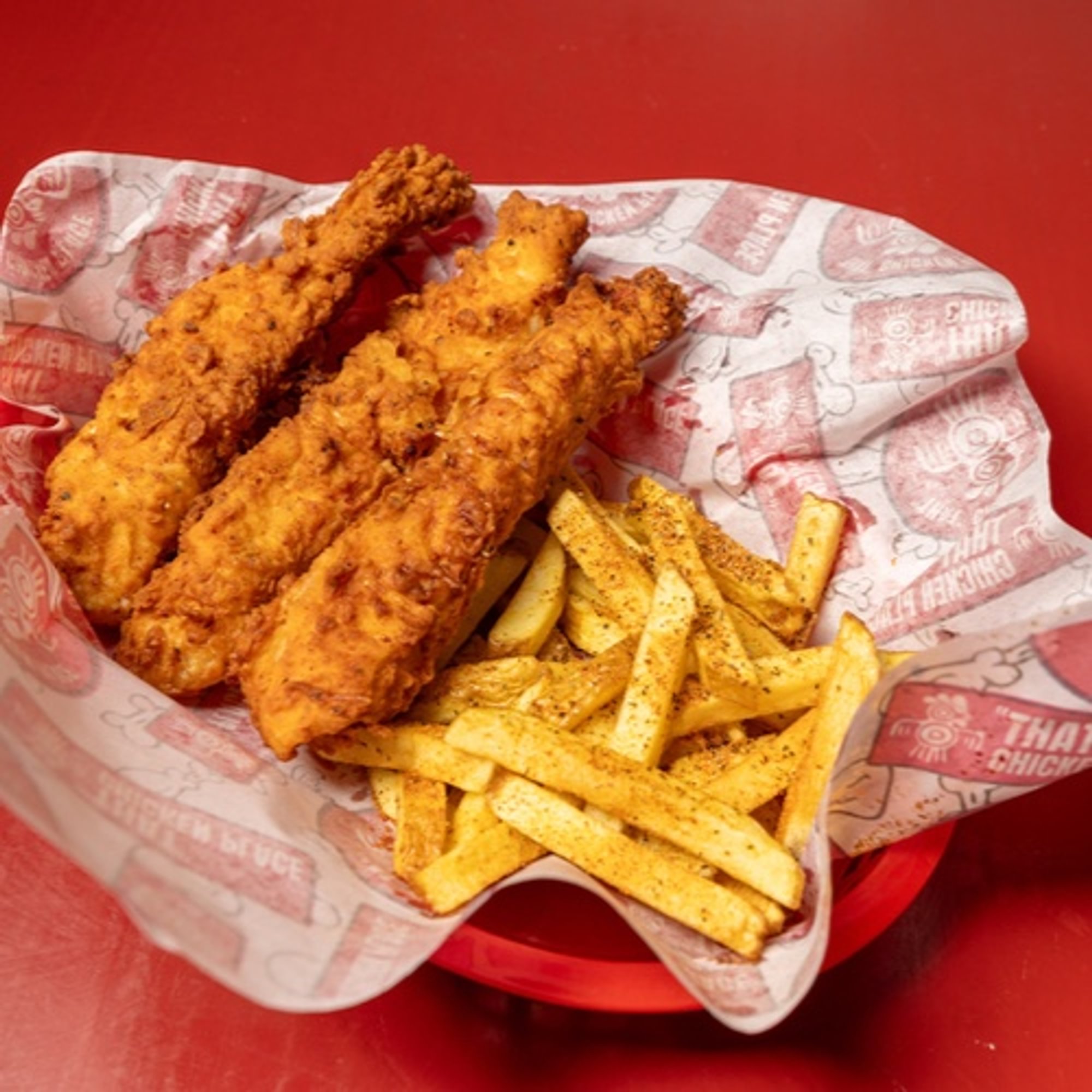 Chicken Tender Basket W/Tots