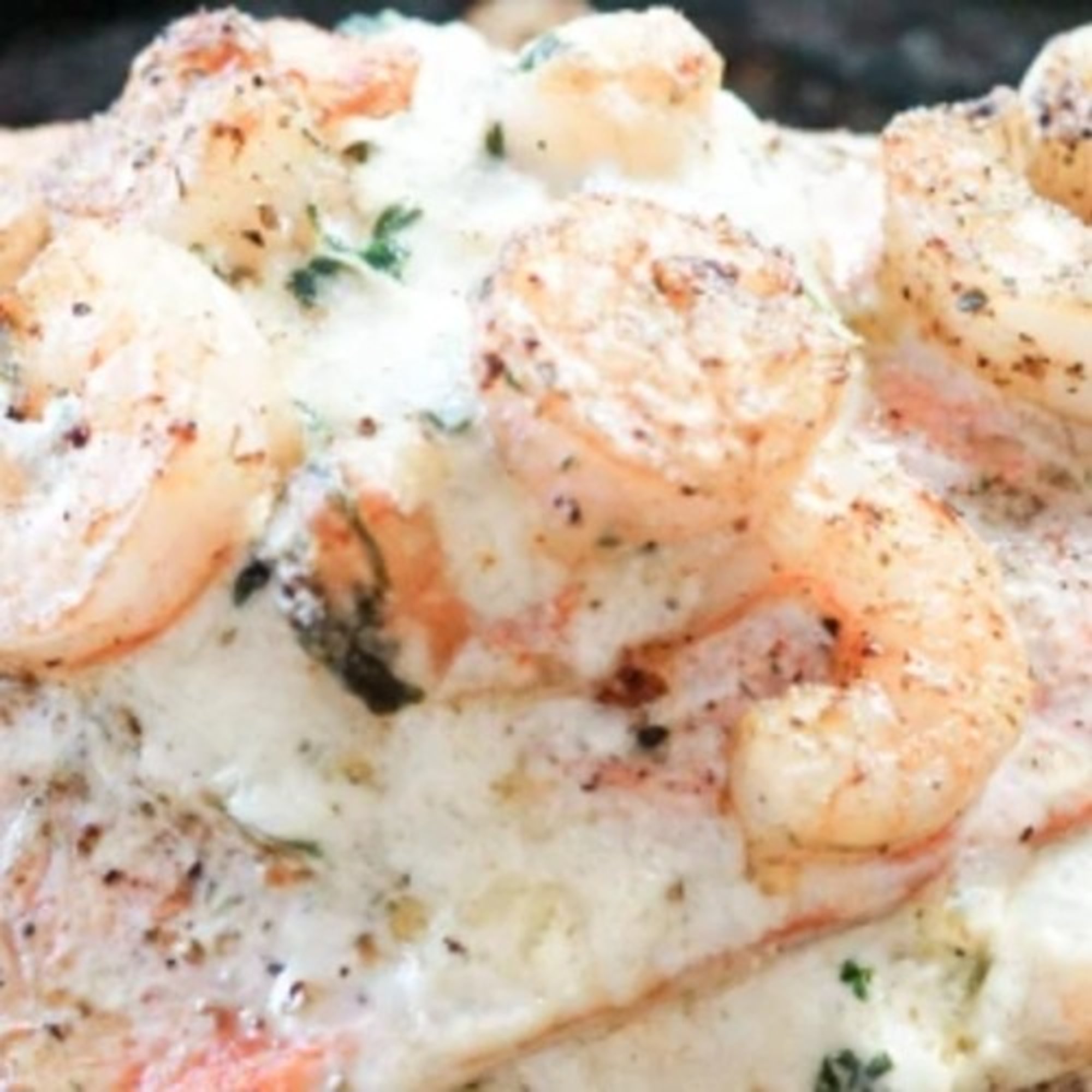Salmon & Shrimp Alfredo