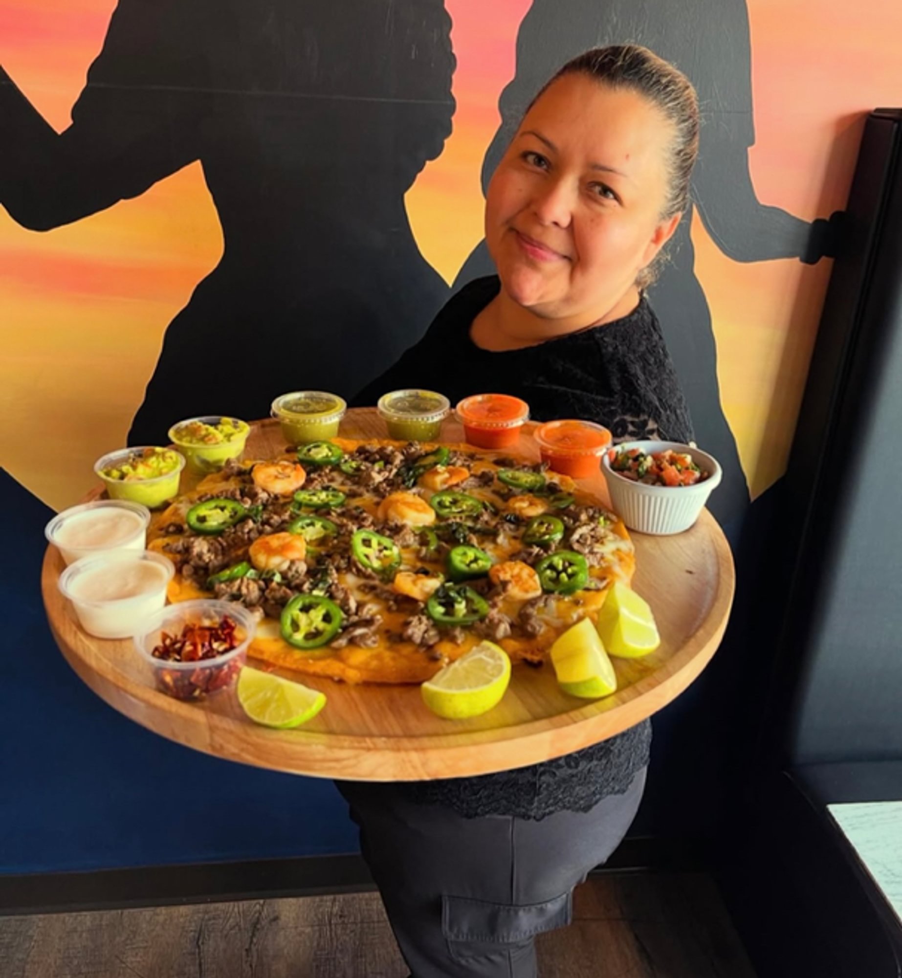 Surf n Turf Quesadilla Pizza