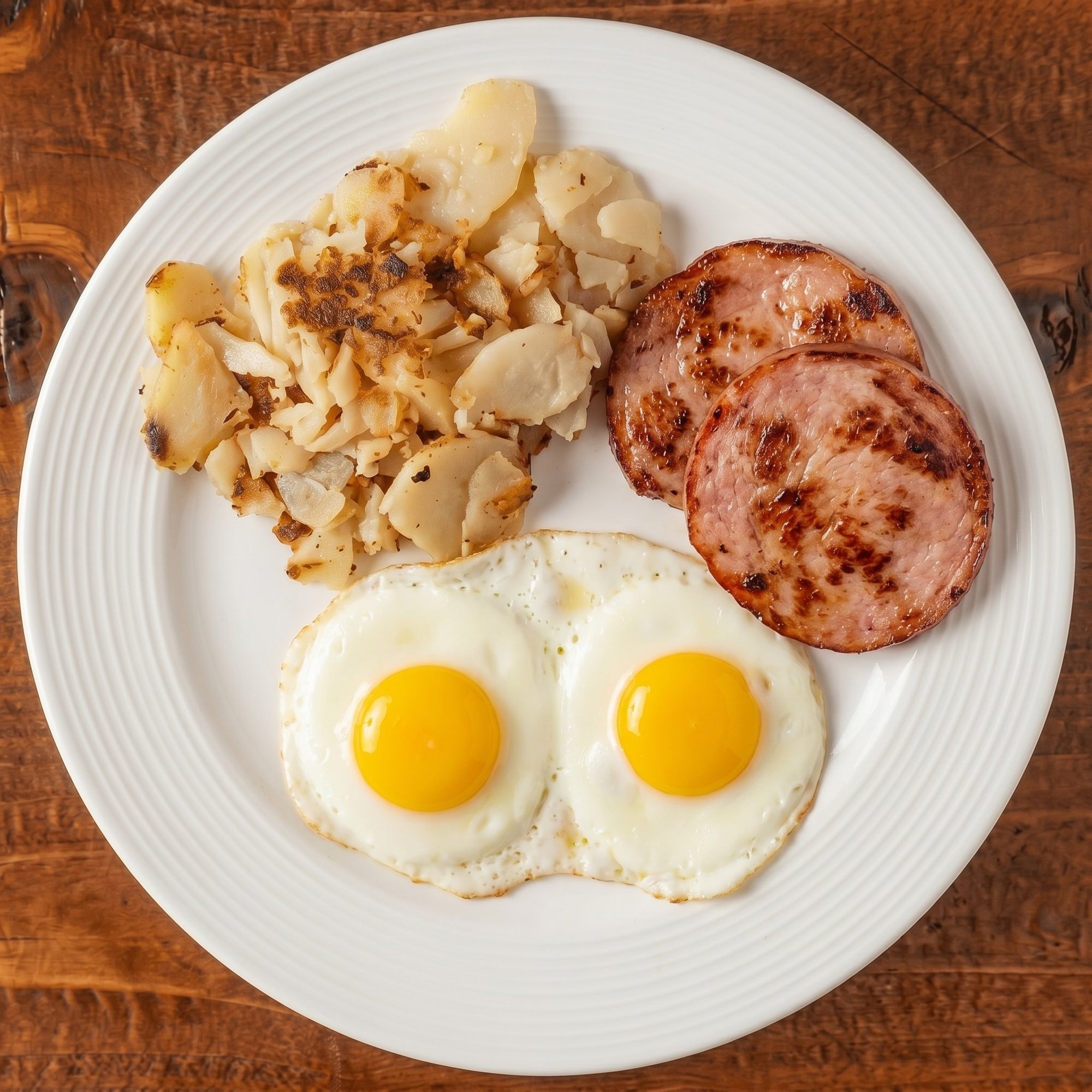 Canadian Bacon & Two Eggs