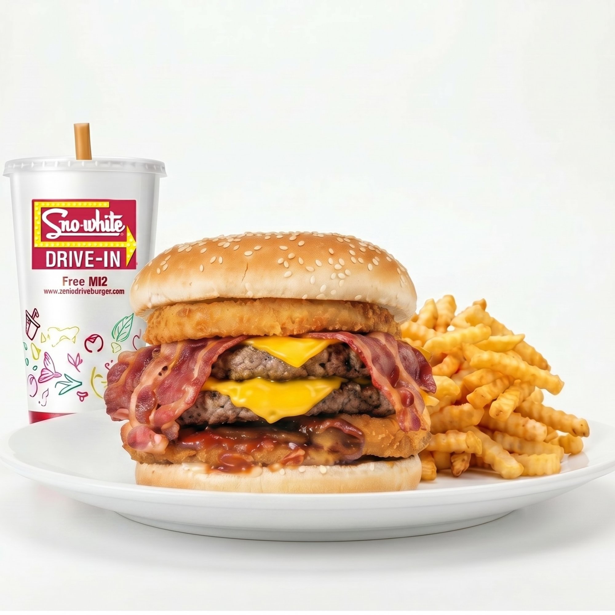 #3 Double Western Burger Combo