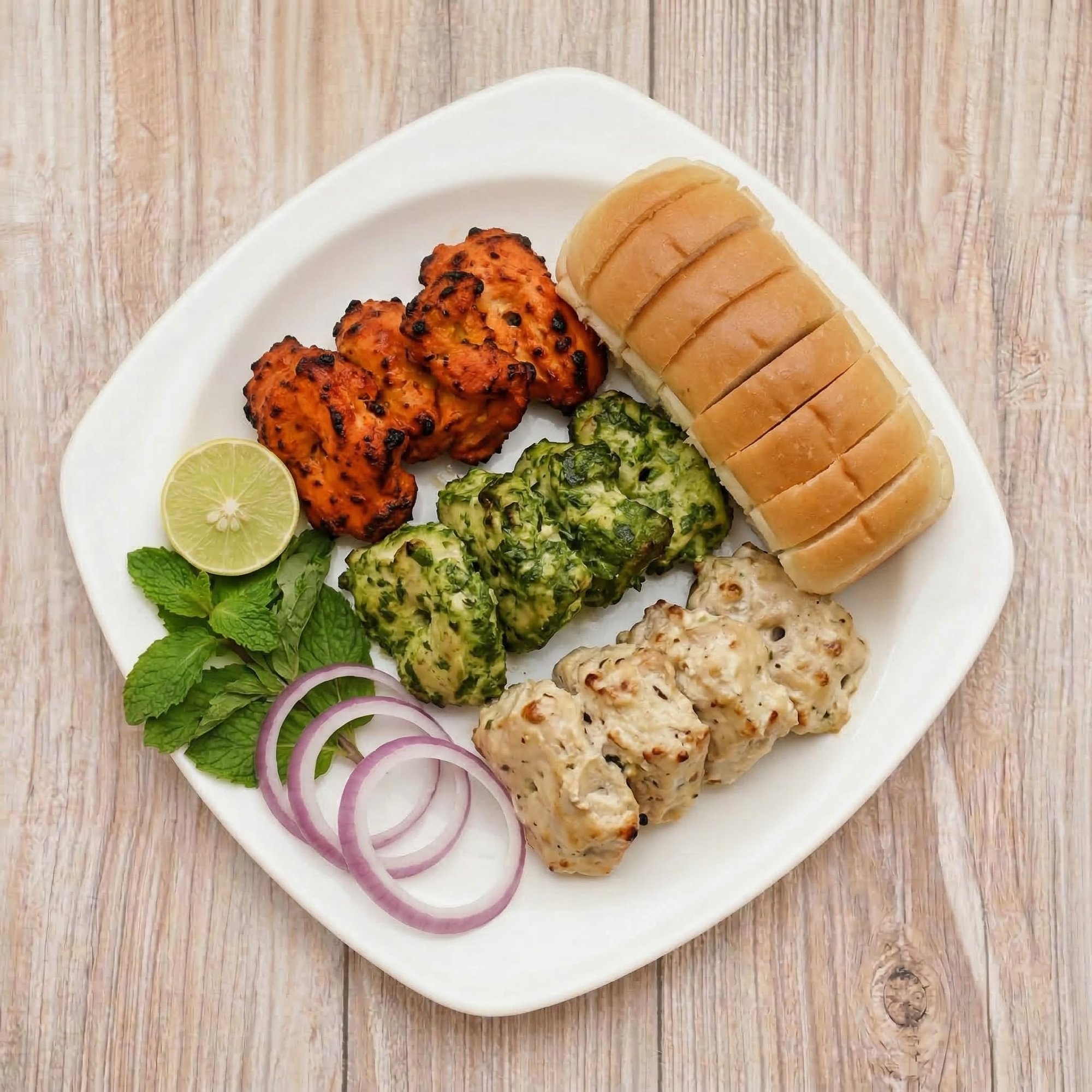 BBQ Chicken Tikka Platter