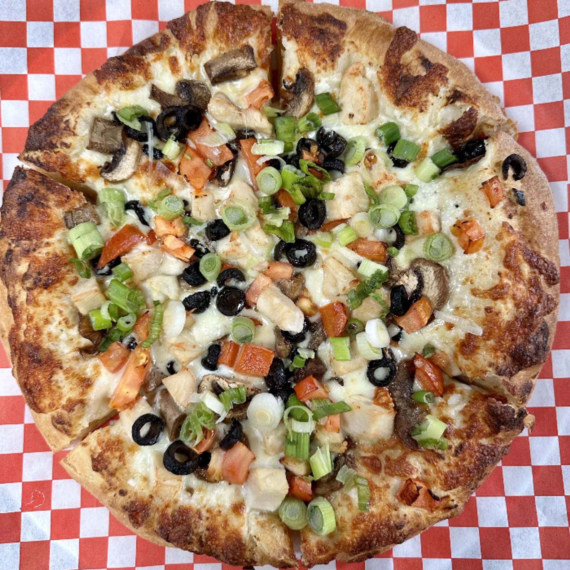 Chicken Alfredo Pizza