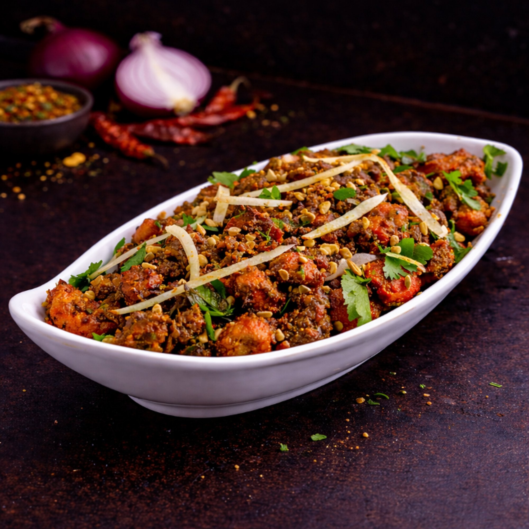 Karampodi Chicken (Gunpowder Chicken)