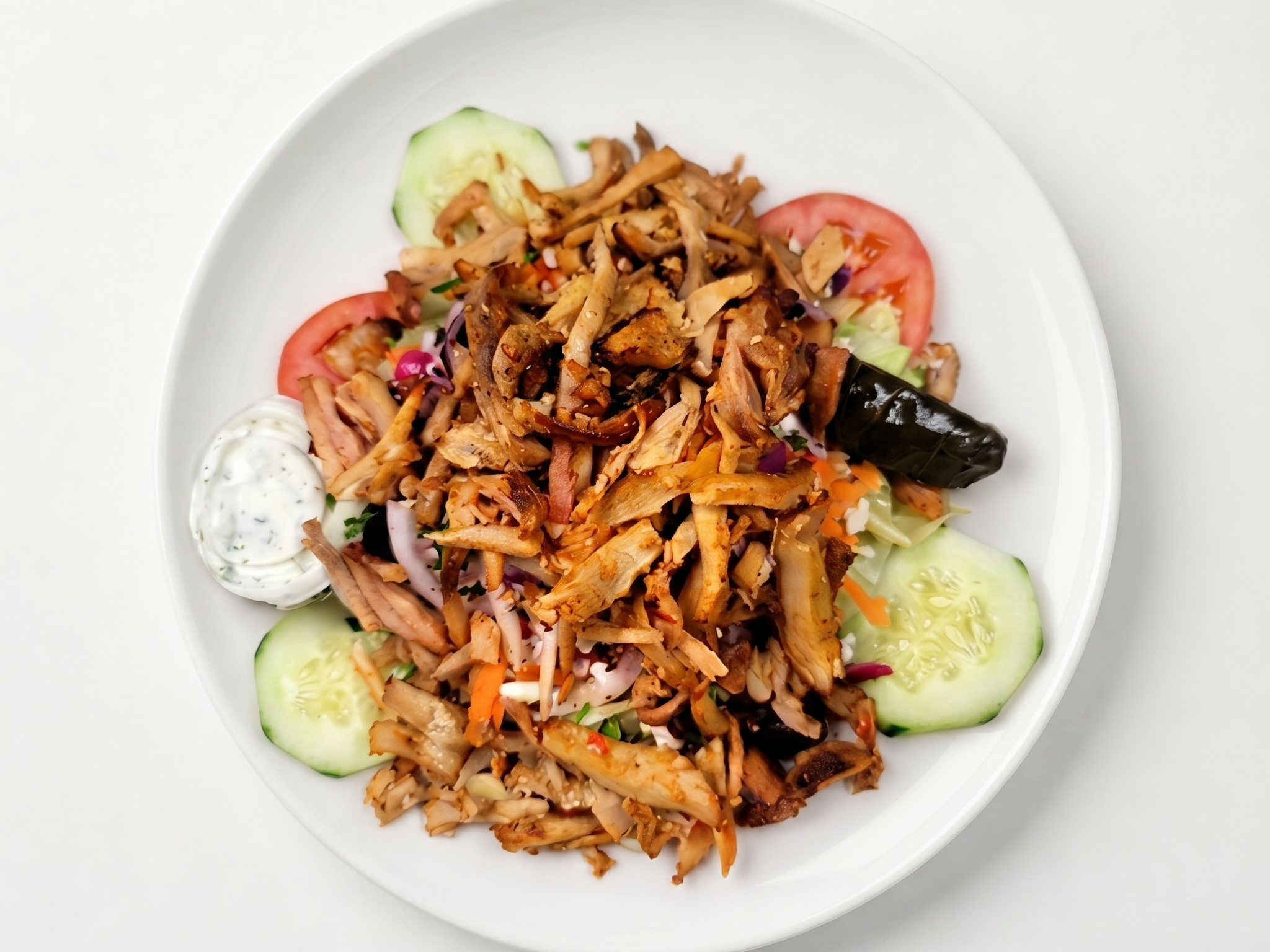 LG Greek Salad w/ Ch. Gyro