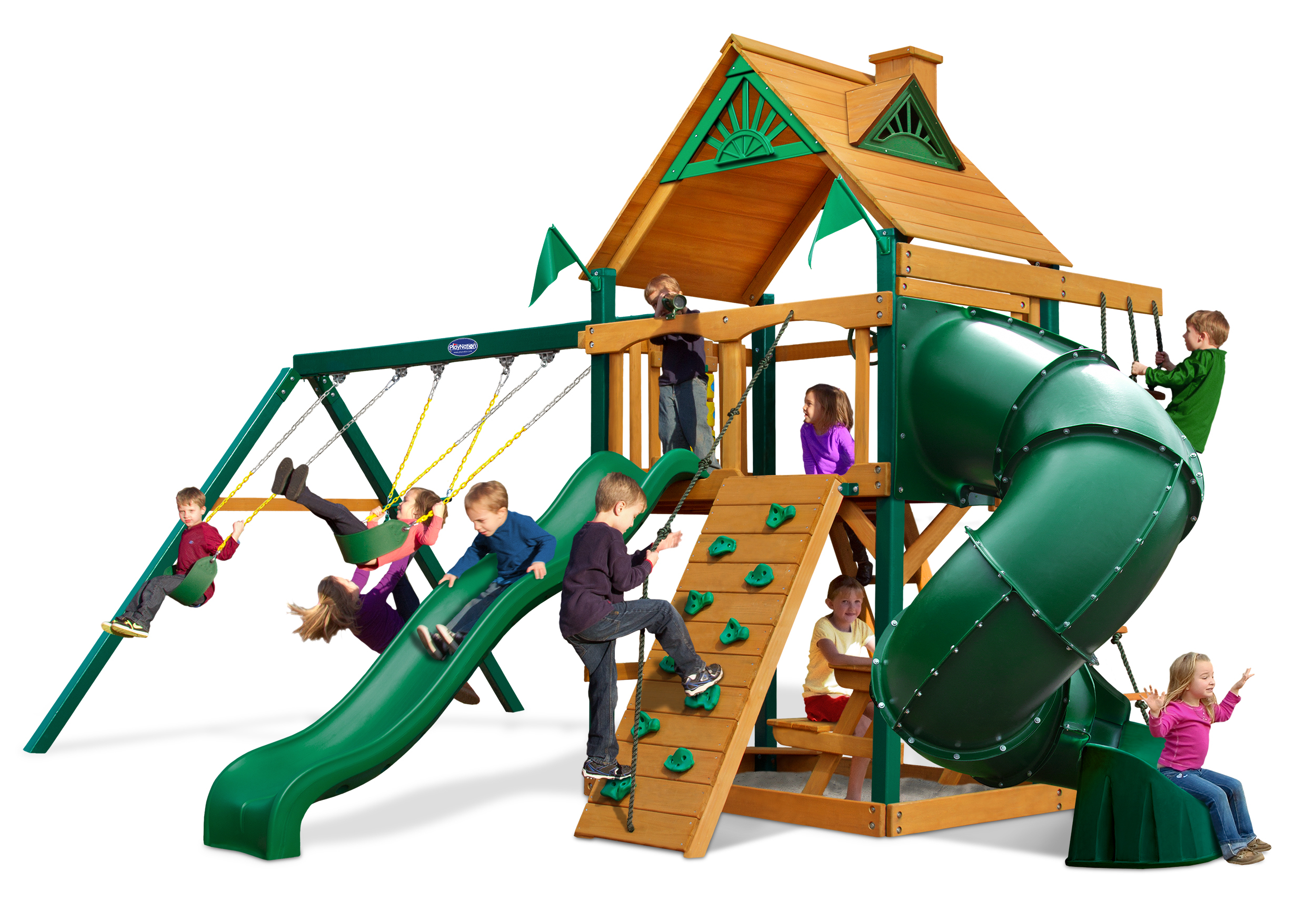 Horizon w/ Tube Slide w/ Standard Wood Roof