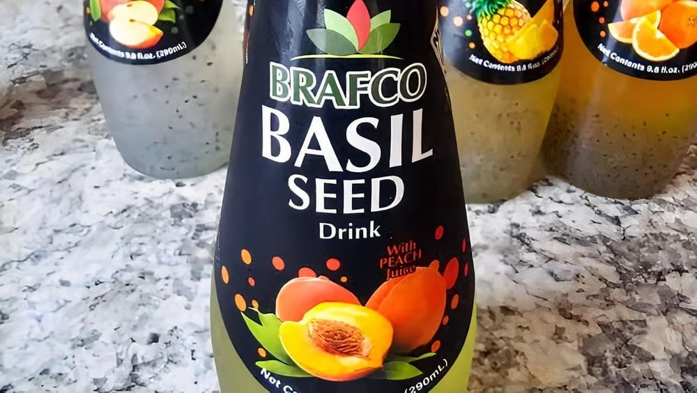 Basil Seed Drink Peach