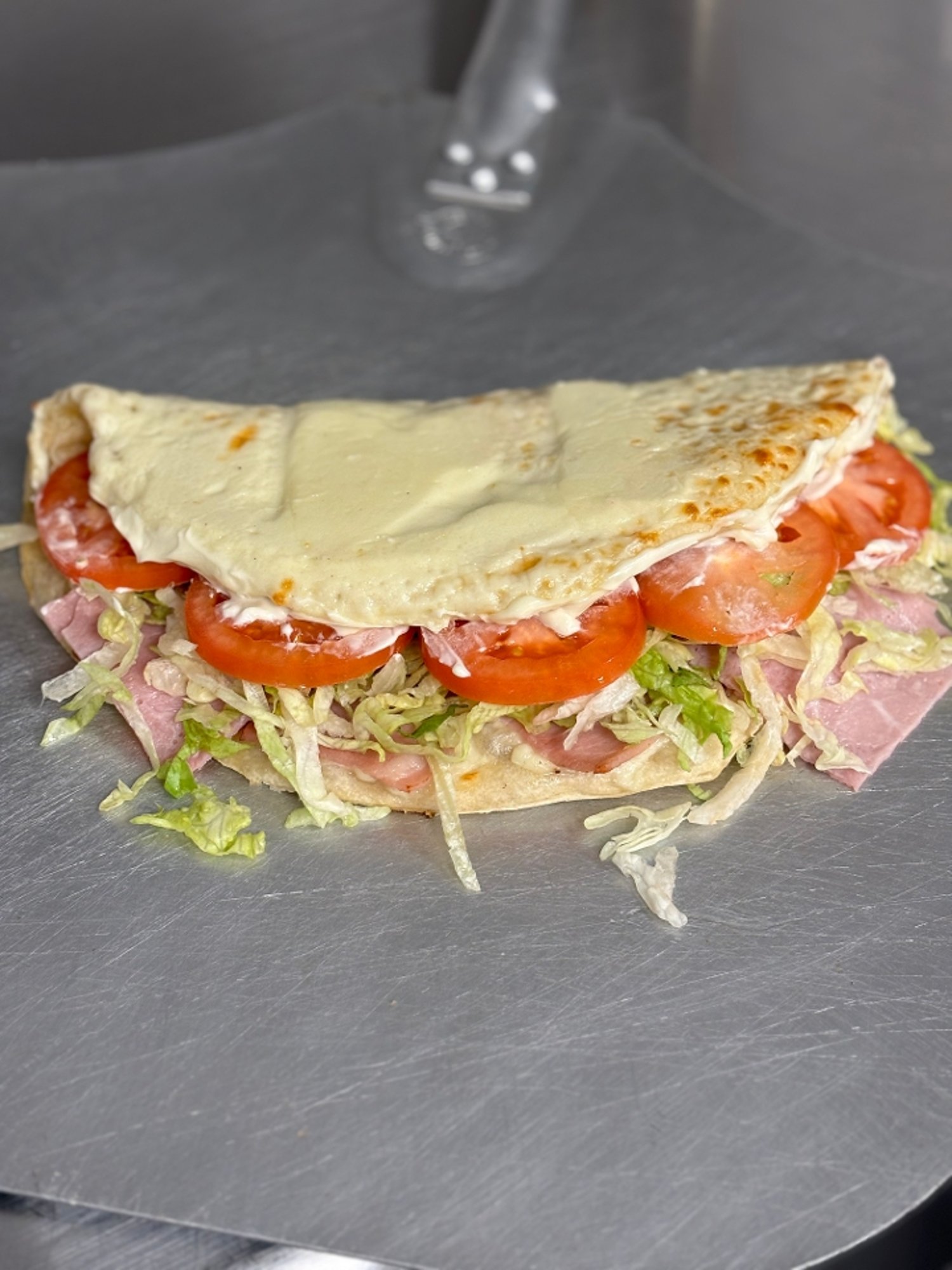Small Ham and Cheese Foldover