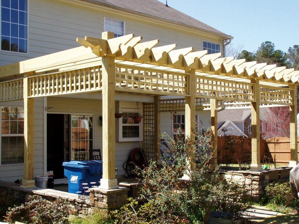 This is a 16x24 foot full patio Pergola.