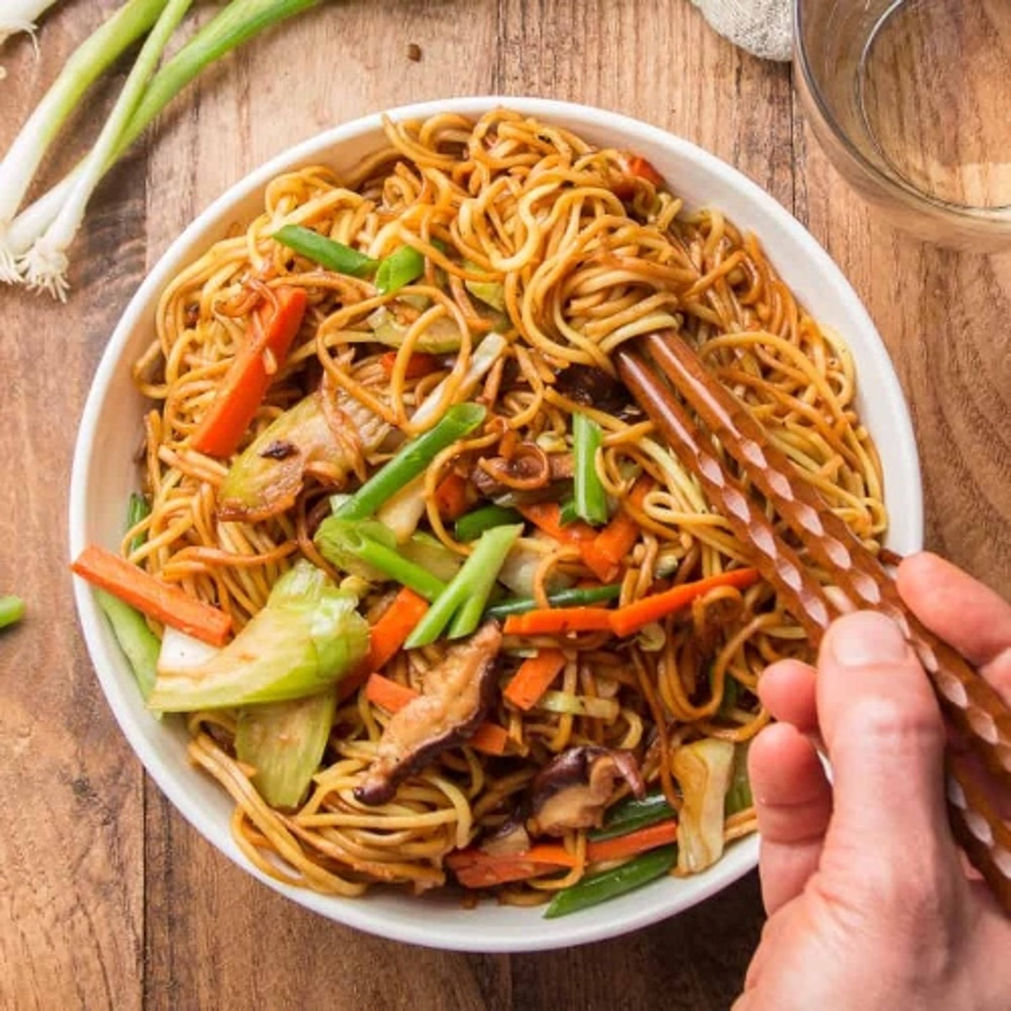 D. Vegetable Lo Mein or Spaghetti Lo Mein