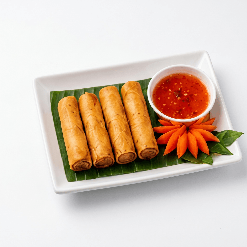 Taro Egg Rolls / ปอเปี๊ยะเผือกทอด (4ชิ้น)