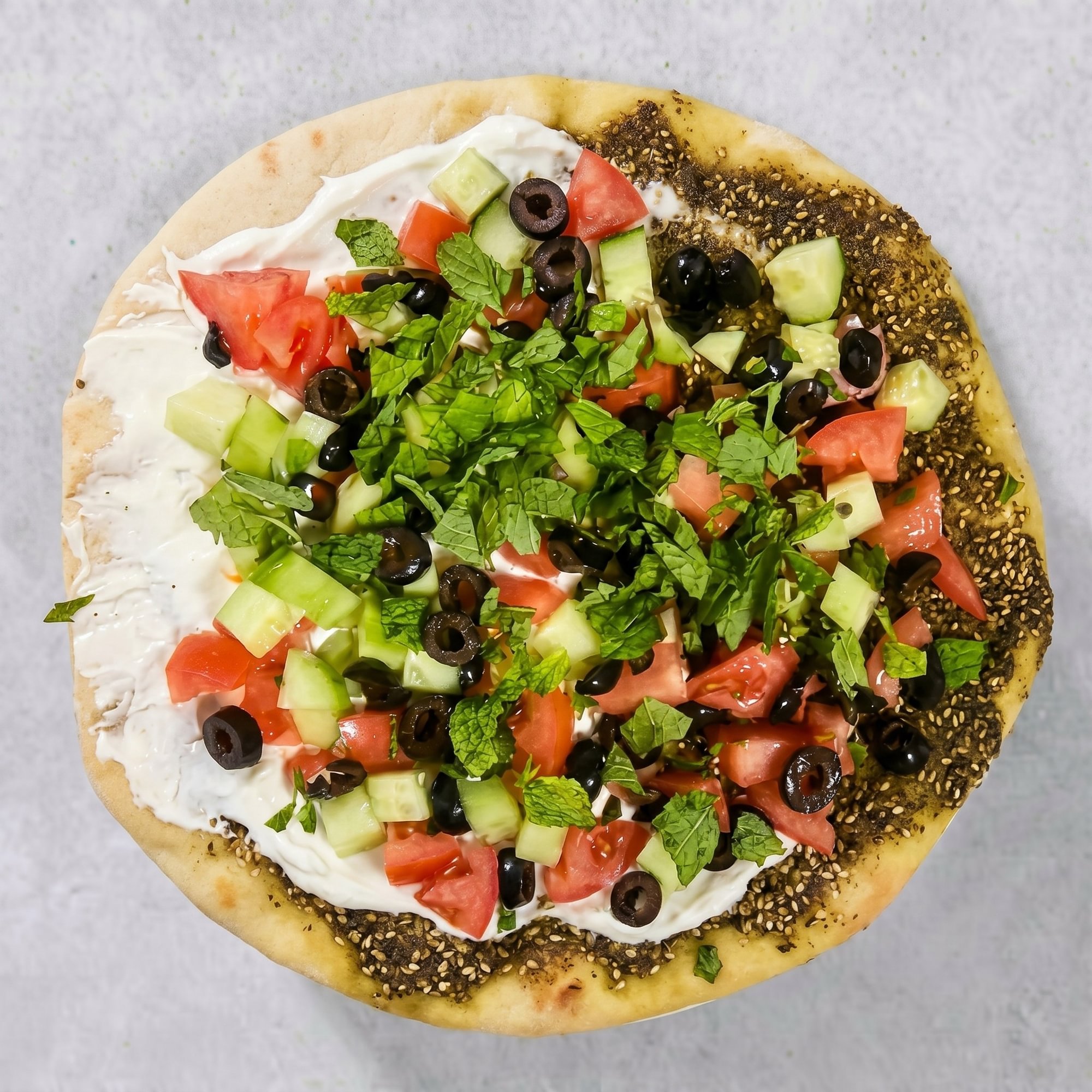 Zaatar with Labneh Wrap