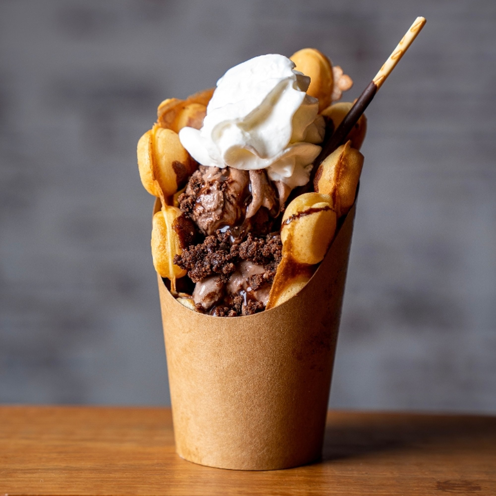 Chocolate Bubble Waffle