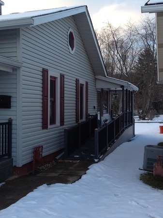 New siding and wheelchair ramp in Pittsburgh. New siding and wheelchair ramp in Pittsburgh.