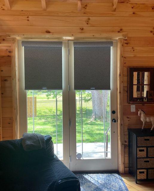 Your entryway can match the rest of your house with beauty and durability by installing Roller Shades by Budget Blinds of Plainfield. This Coatesville, IN home now has their home complete!  BudgetBlindsPlainfield  RollerShades  ShadesOfBeauty  FreeConsultation  CoatsvilleIN