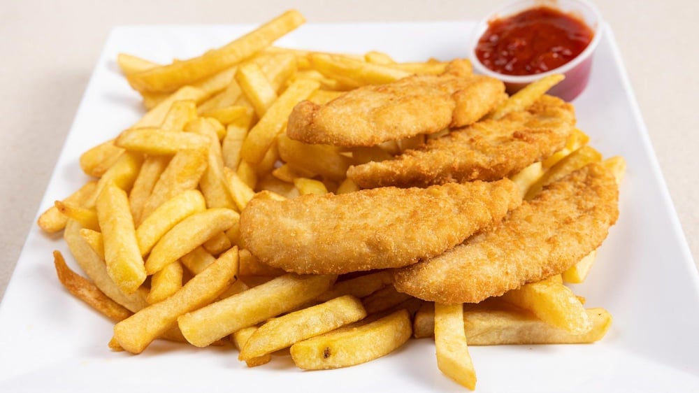 Chicken Fingers with French Fries