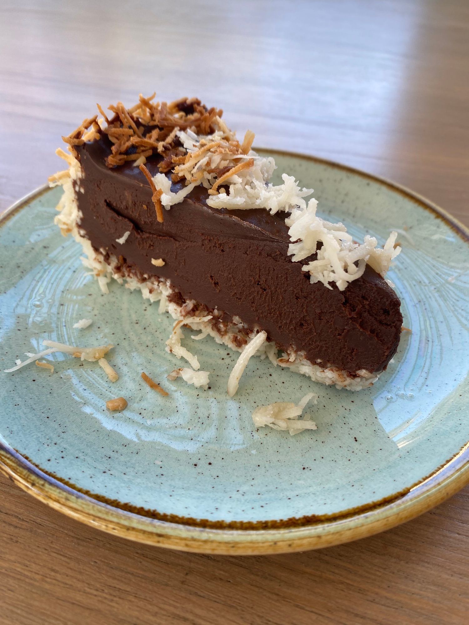 GF Chocolate Ganache Pie Slice