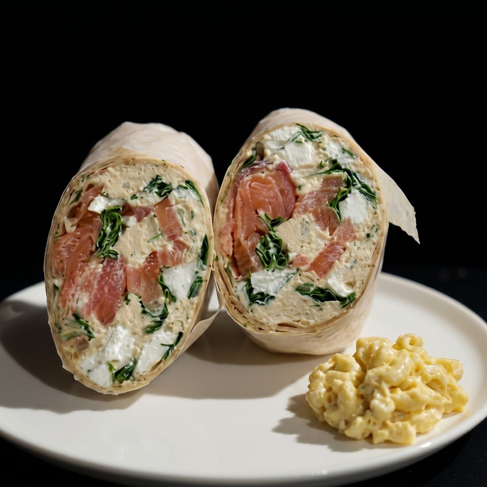 Spin-Eggy-Tuna Wrap