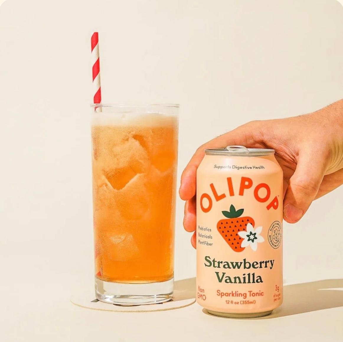 Olipop Strawberry Vanilla 12oz