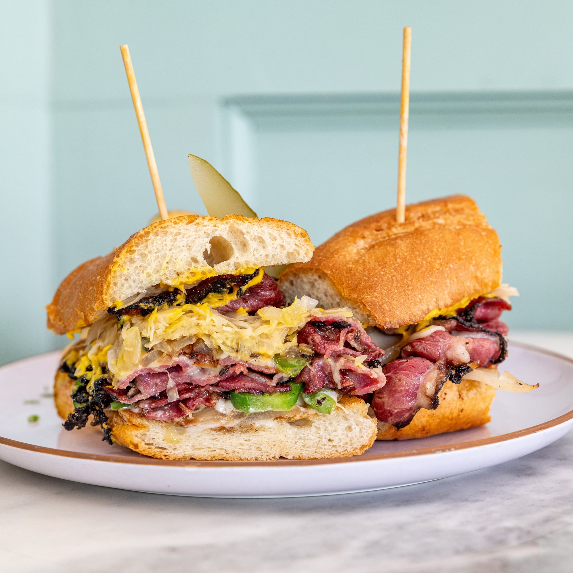 Hot Pastrami Sandwich