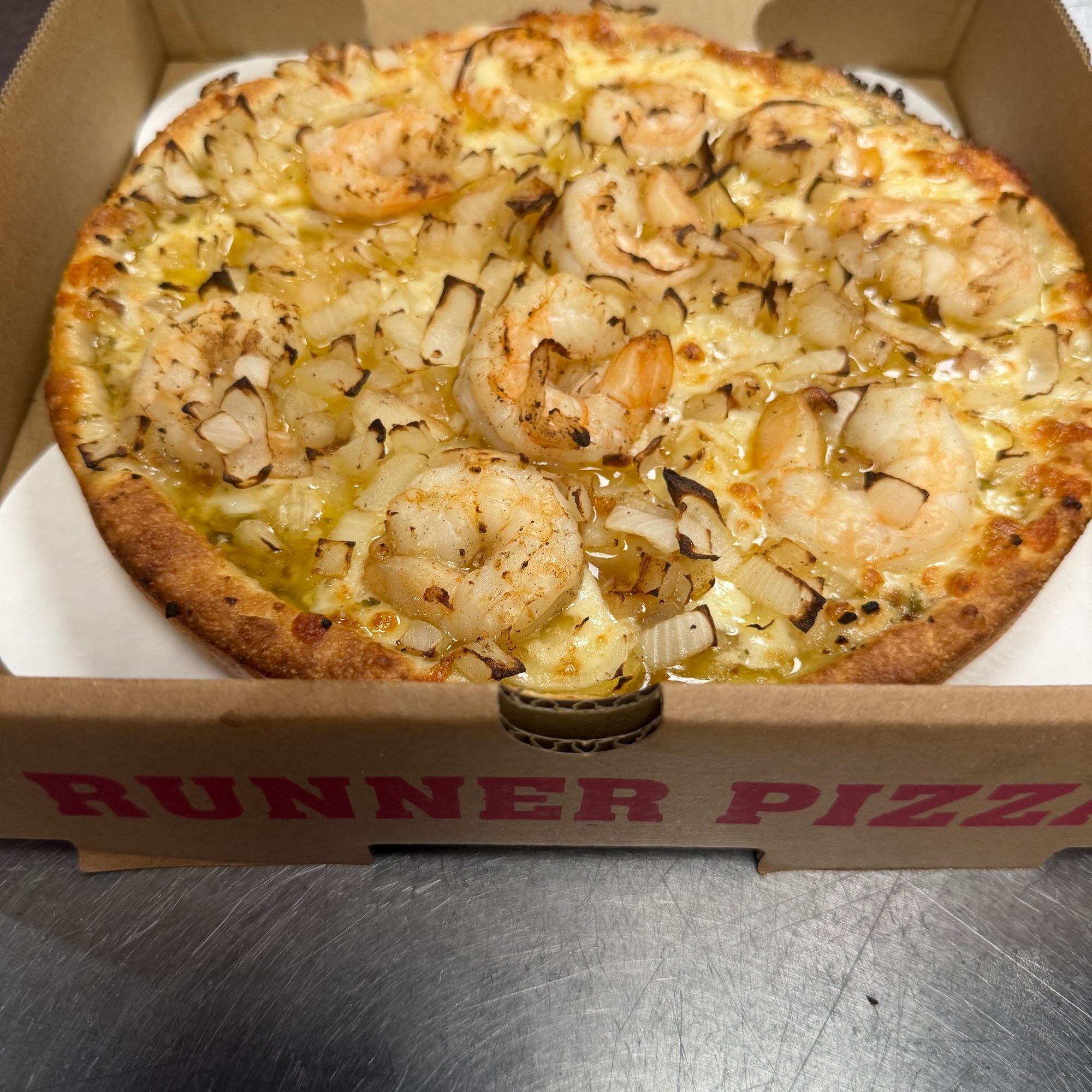 Shrimp Scampi Pizza