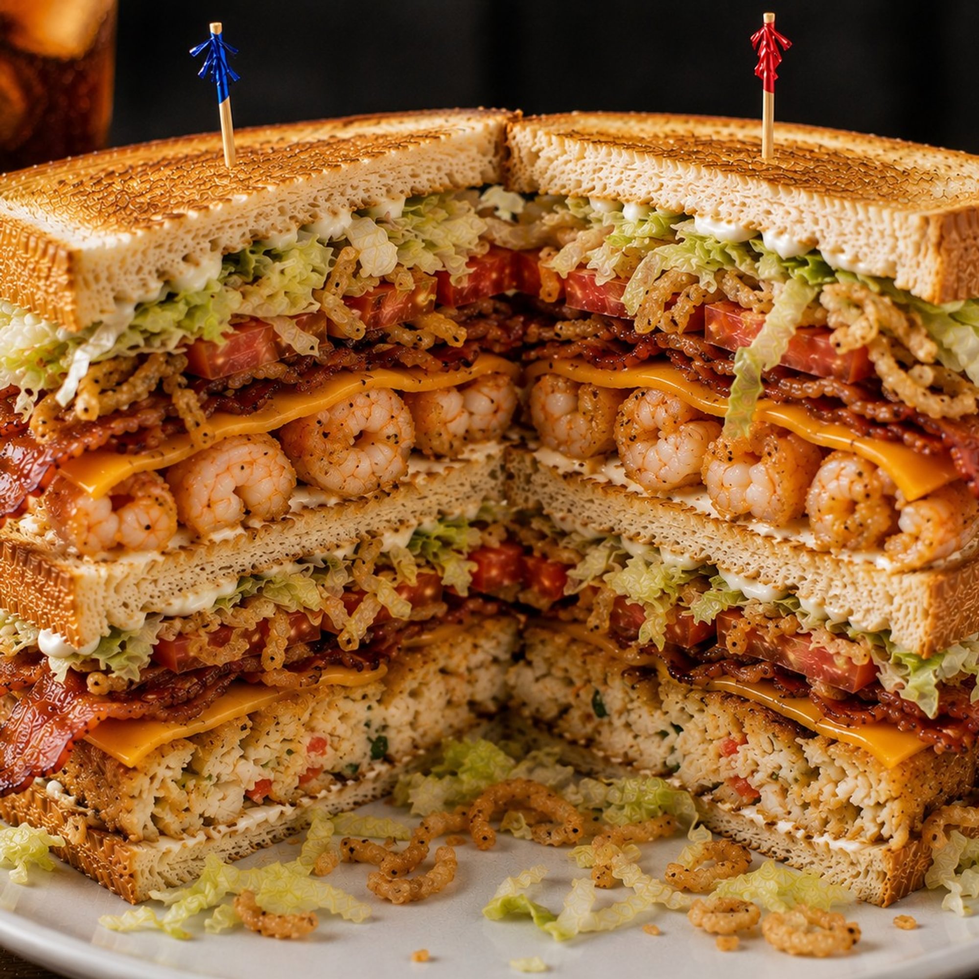 Seafood Club Sandwich