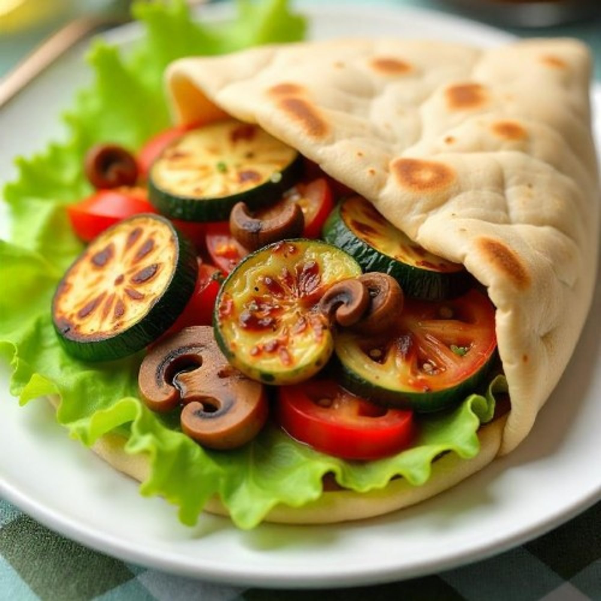 Grilled Veggie Pita Sandwich