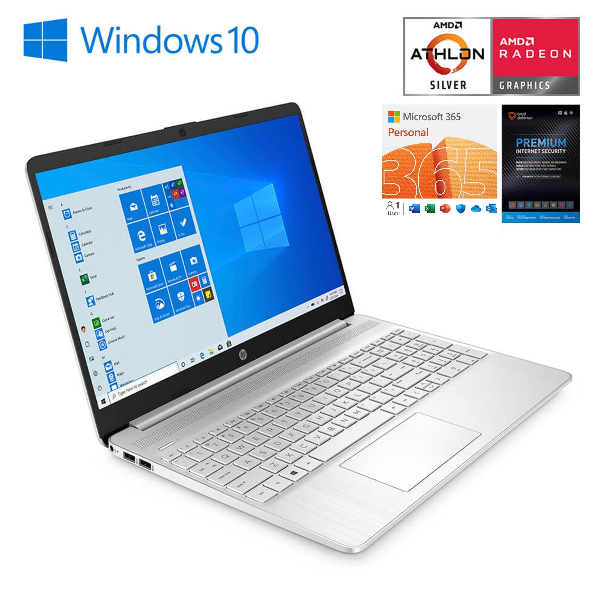 15" Laptop Athlon Silver w/ Total Defense Internet Security v11 & Microsoft 365- Personal Edition
