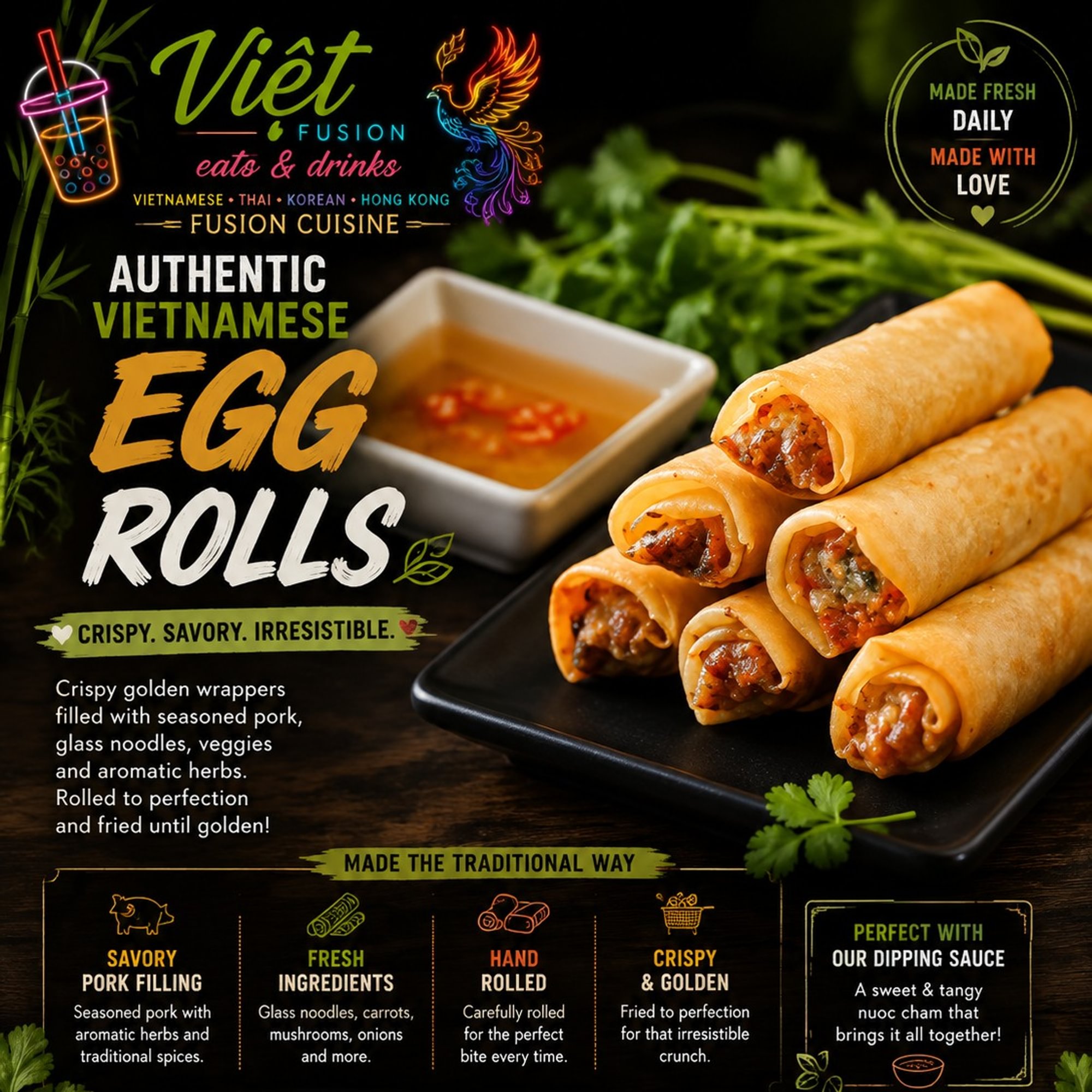 M1.Vietnamese Egg Rolls