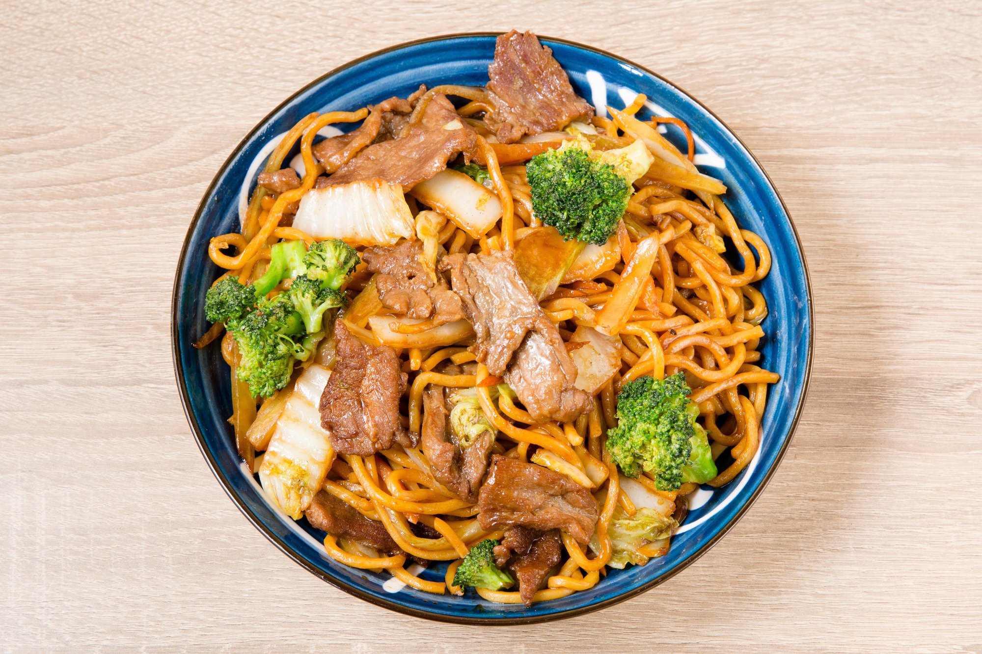 Beef Pan Fried Lo Mein Noodles 牛肉炒面