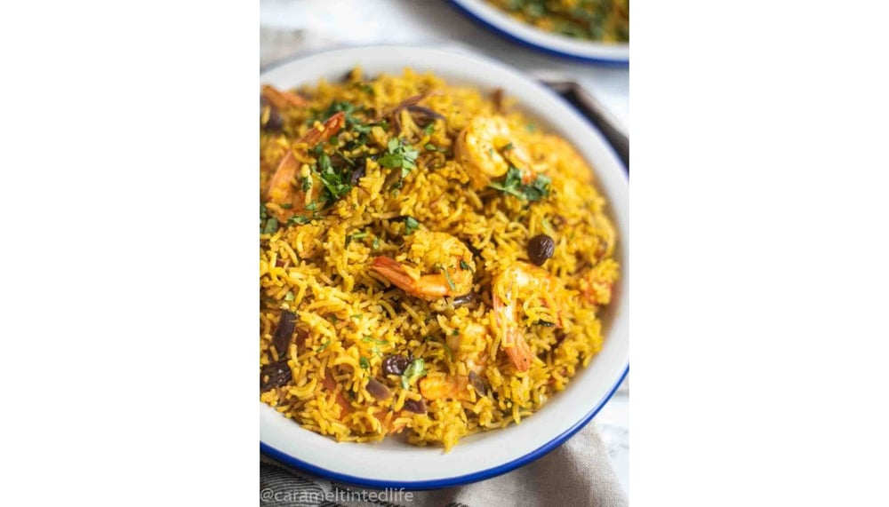 Shrimp Biryani - Non Vegan