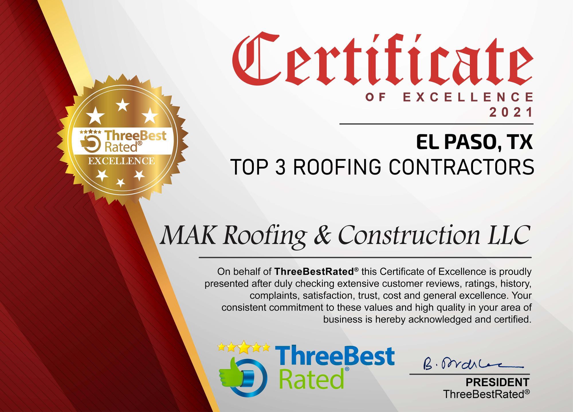 Mak Roofing & Construction Image