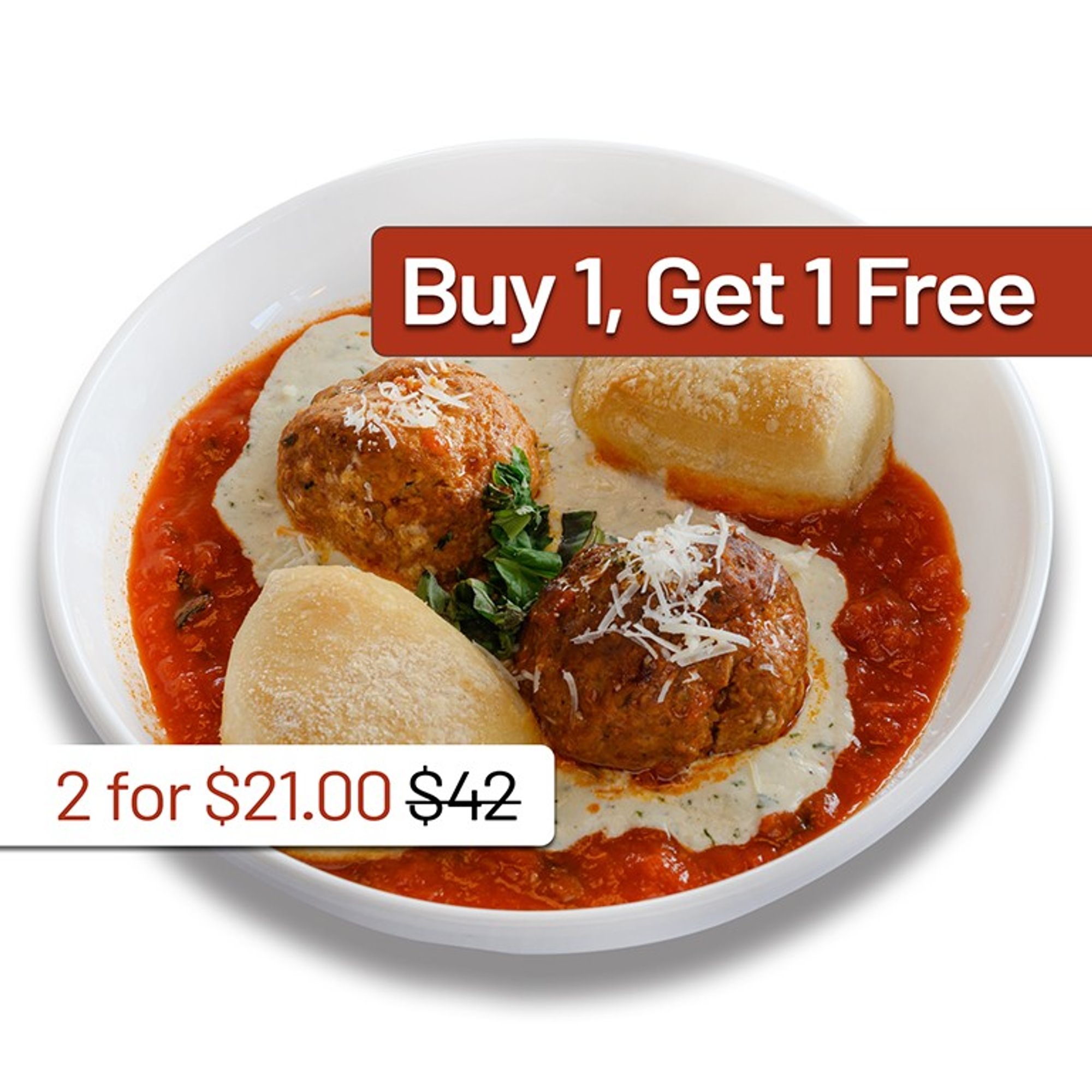 BOGO Meatballs and Ricotta Appetizer - Order One Entree, Receive Two