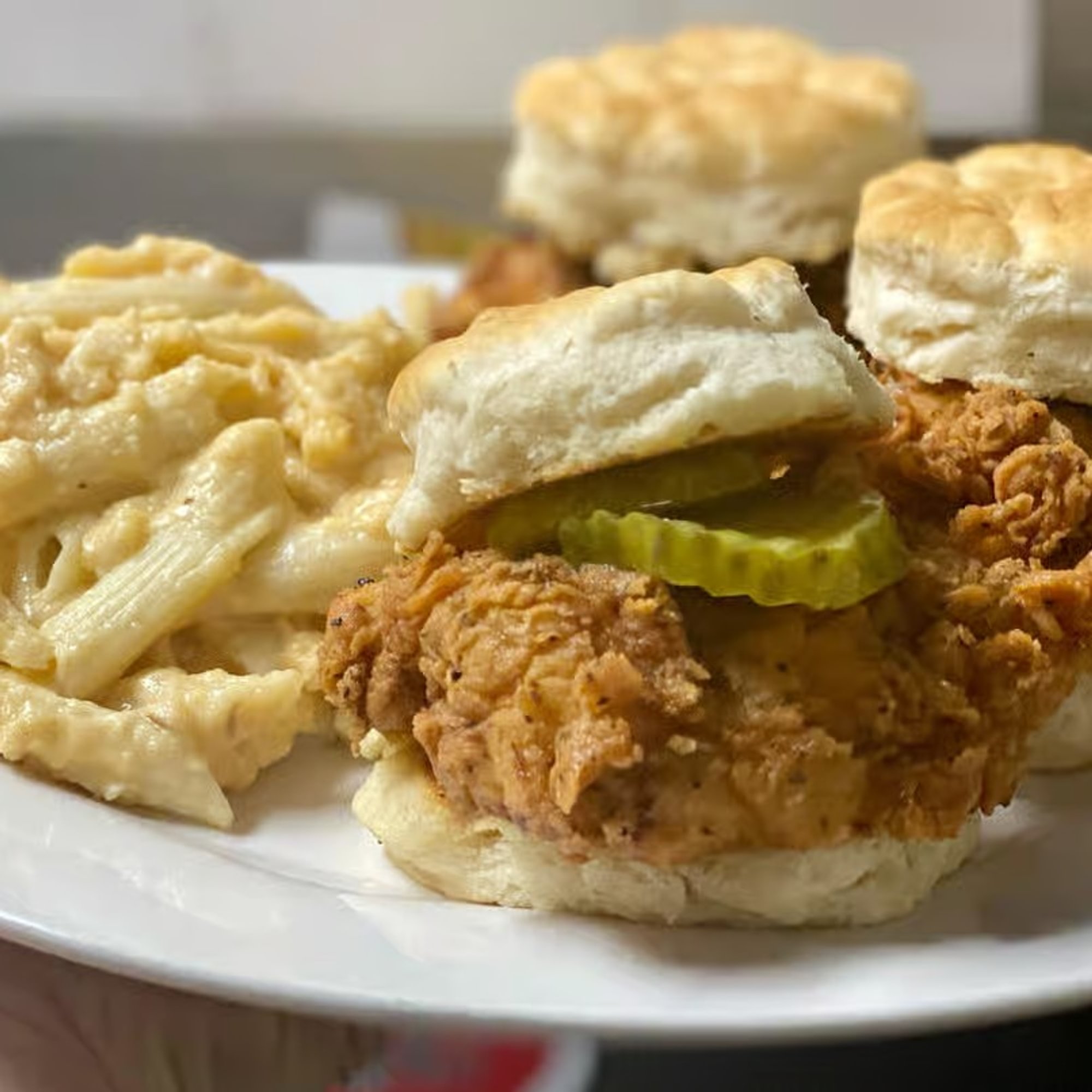 Fried Chicken Sliders Sandwich
