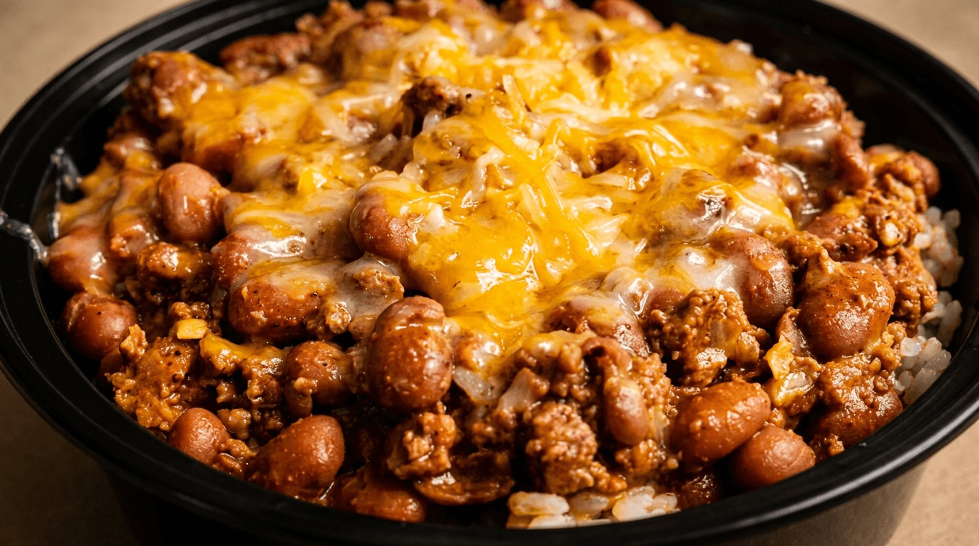 Chili over Rice (24oz)