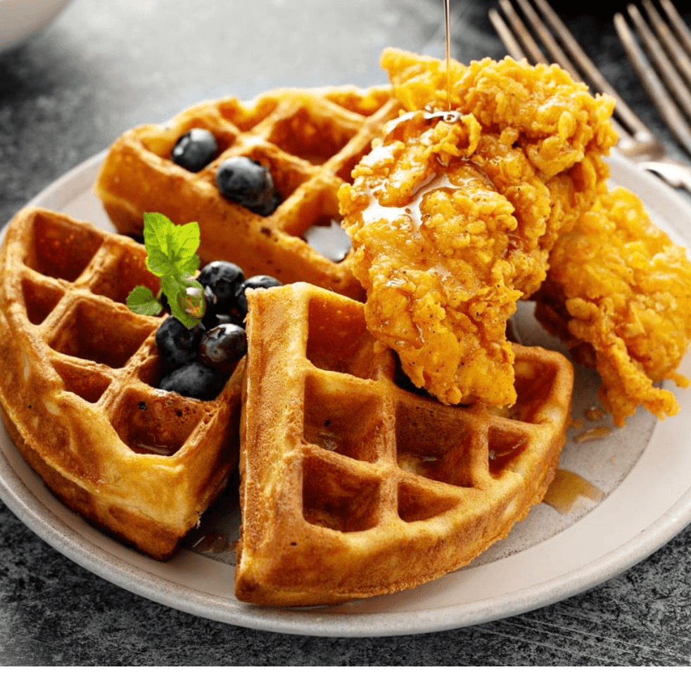 Waffle and Chicken Tenders