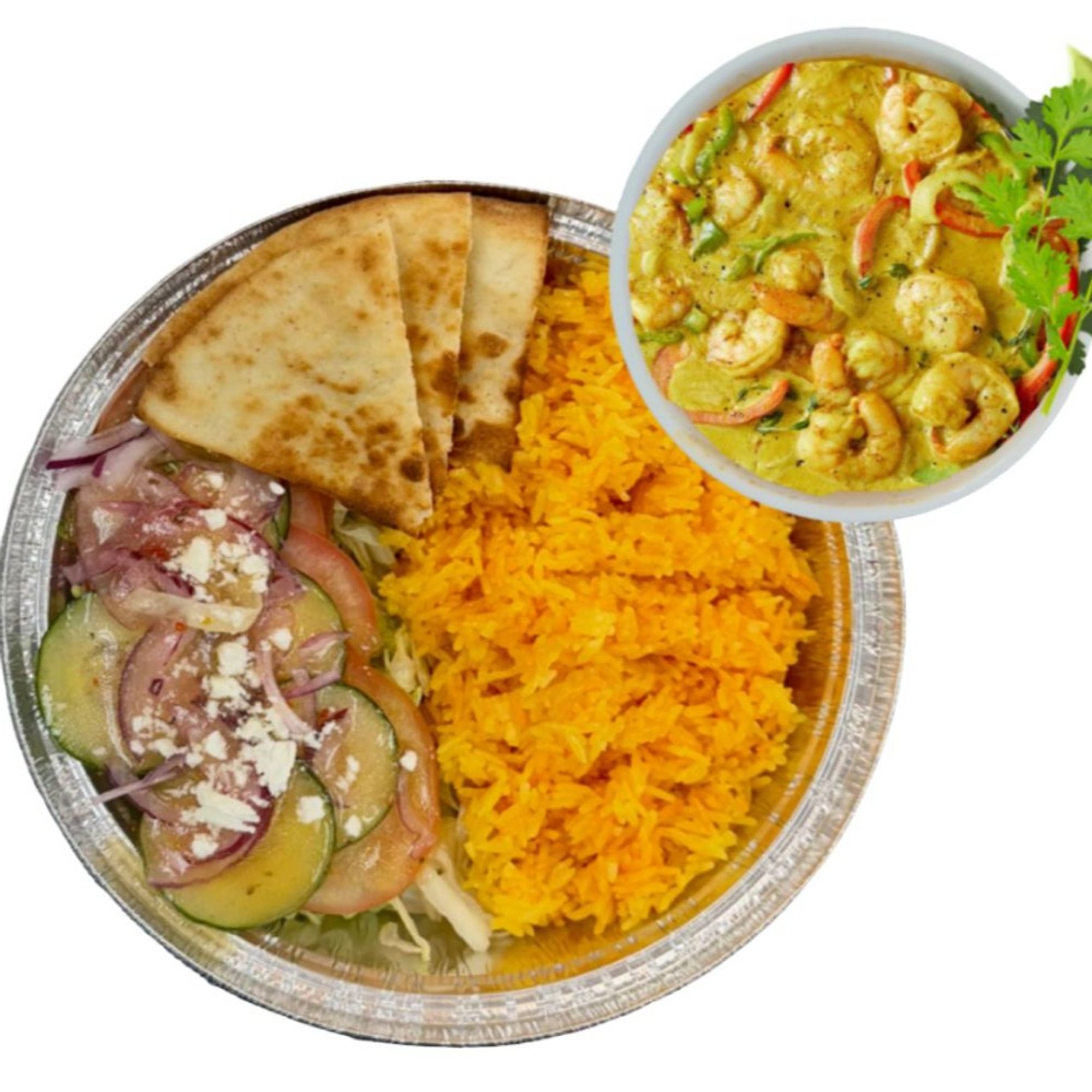 Shrimp Curry Platter