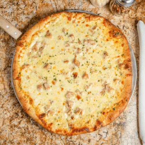 Chicken Alfredo Pizza