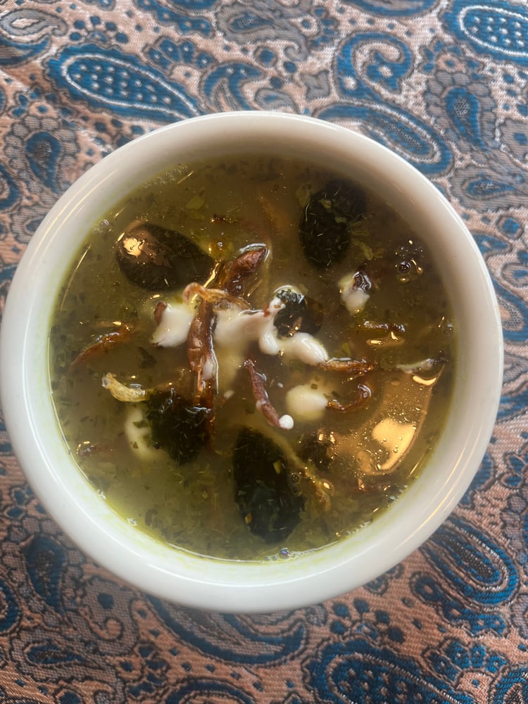 Ash Adas (Herb soup with lentil)