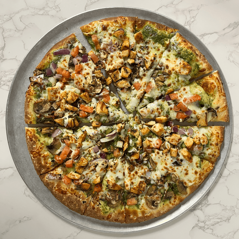 28. Pesto Chicken Pizza (16" Jumbo)