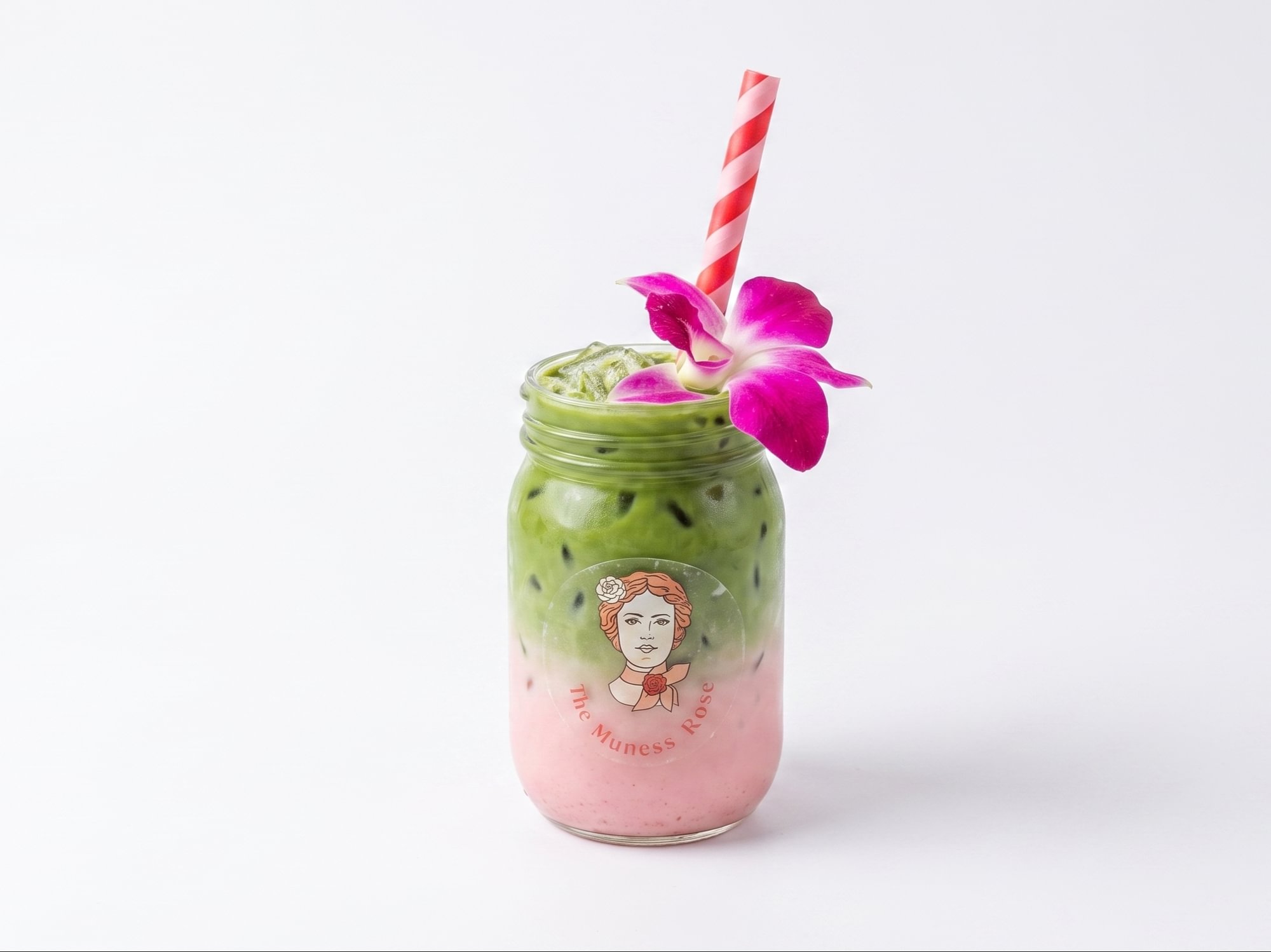 Strawberry Matcha Boba