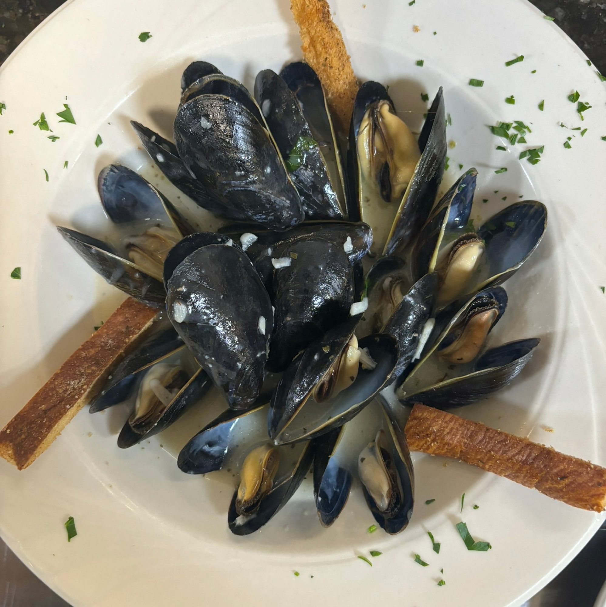 Mussels Carlucci - Lunch