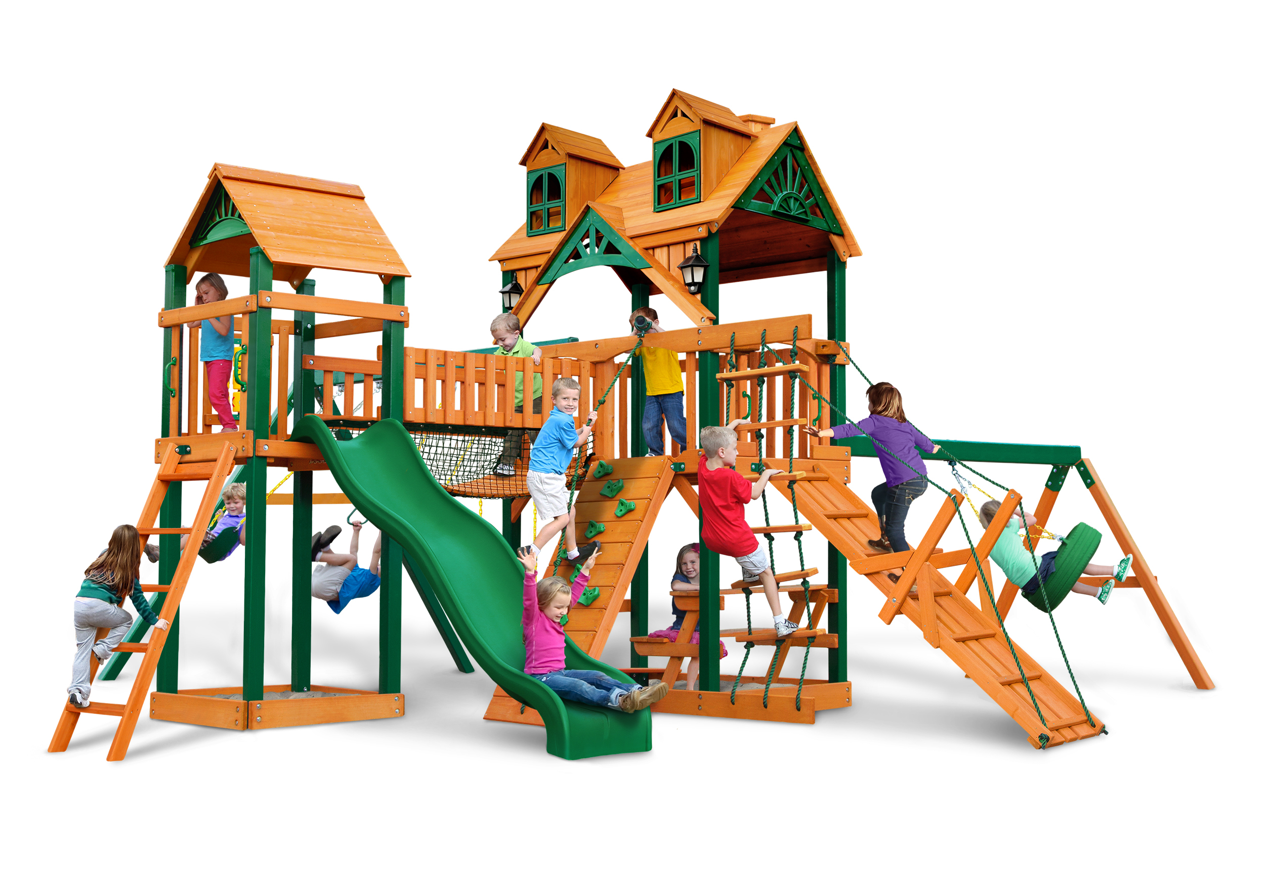 Horizon w/ Clatter Bridge, Tower, & Tire Swing w/ Riviera Wood Roof