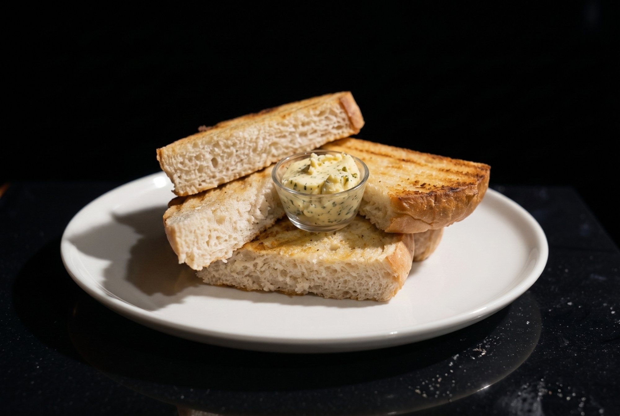 Grilled Sourdough with House Made Herb Butter