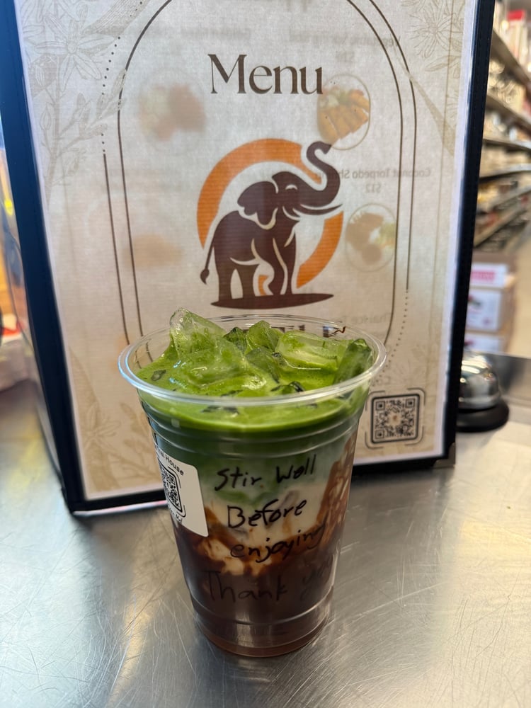Nutella Matcha Latte 🍫